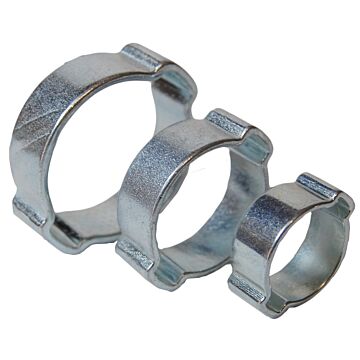 5/8 in Fits Pipe Size Steel Zinc Plated 2-Ear Hose Clamp