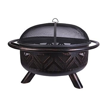 Mr. Bar-B-Q® WAD2009M Geometric Wood Burning Outdoor Fire Pit