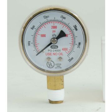 2 in 4000 psi 1/4 in NPT Replacement Pressure Gauge