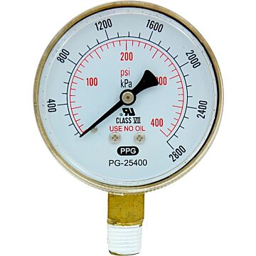 Best Welds® 2-1/2 in 400 psi 1/4 in NPT Replacement Pressure Gauge
