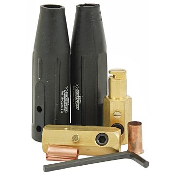 Bestweld 3/0 to 1/0 AWG Ball Point Male and Female Cable Connector