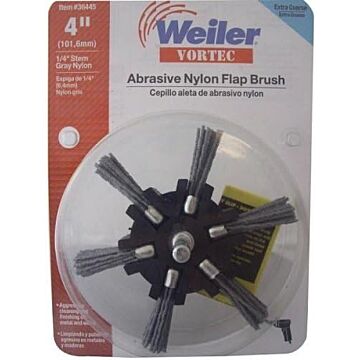 Weiler 1/4 in Grey 4 in X-Coarse Flap Brush