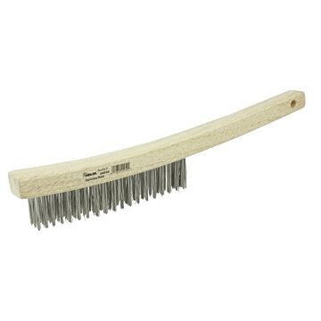 Weiler Hand Wire Scratch Brush w/ Curved Handle