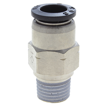 Hex Male Straight Fitting - 1/2 in. x 3/8 in. MNPT