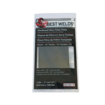 Best Welds® 2 x 4-1/4 in Hardened Glass Green Glass Filter Plate