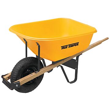 True Temper 6 Cu. Ft. Poly Wheelbarrow