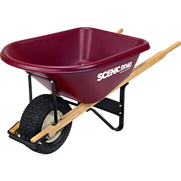 Scenic Road 6 Cu. Ft. High-Density Poly Wheelbarrow