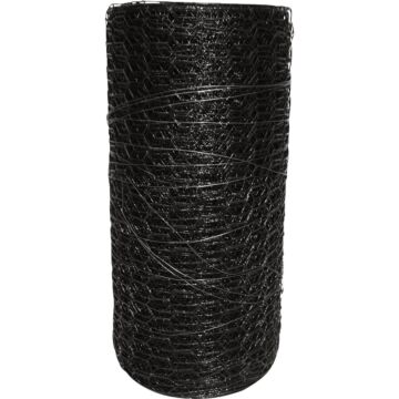 Jackson Wire Poultry Hex Netting 36 in W, 20 Gauge, Hexagonal Mesh, 1 in Mesh, Galvanized