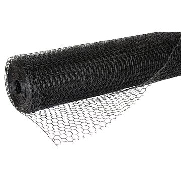 Jackson Wire Poultry Hex Netting 48 in W, 20 Gauge, Hexagonal Mesh, 1 in Mesh, Galvanized