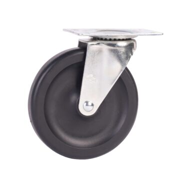 World Casters & Equipment Manufacturing 230 lb 5 in Polyolefin Swivel Caster
