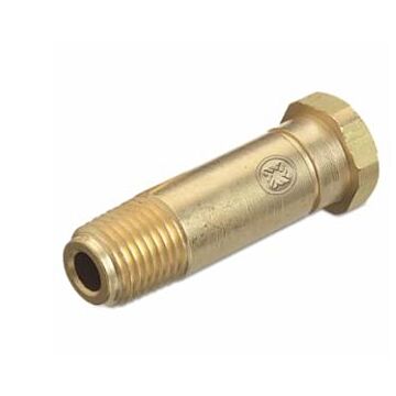 Western Enterprises® 1/4 in NPT 2 in L Brass Regulator Inlet Nipple