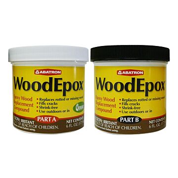 ABATRON Wood Restoration Paste (Tan/White) 12 oz