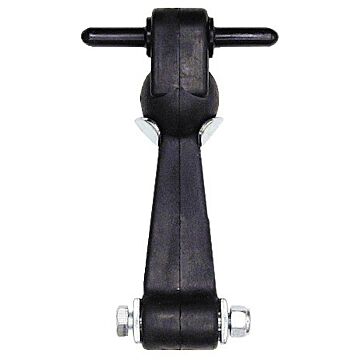 Buyers 6 in Rubber Latch/Carbon Steel Bracket Plain Latch/Zinc Plated Bracket Hood Catch