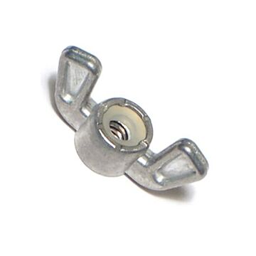 Titan™ Nylon Insert Locking Wing Nut 1/4"-20, Zinc