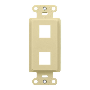 Pass & Seymour 2-Port Decorator Outlet Strap (Light Almond)
