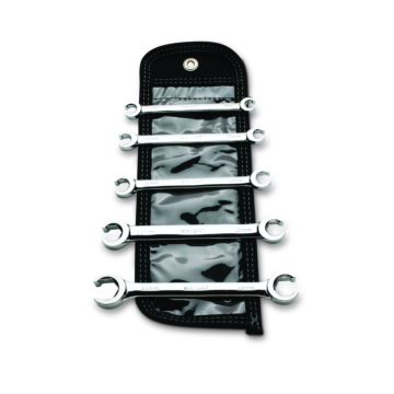 Wright Tool Flare Nut Wrench 5 Piece Set - Satin Metric 9mm - 21mm