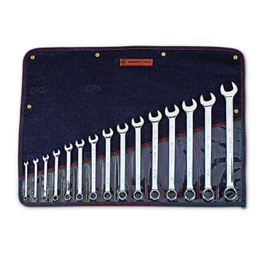 Wright Tool Combination Wrench WRIGHTGRIP® 2.0 12 Point Full Polish (15pc) 5/16 in. - 1-1/4 in.