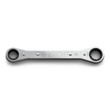 Wright Tool Ratcheting Double Box End Laminated Wrench 12 Point - 1/4" x 5/16"