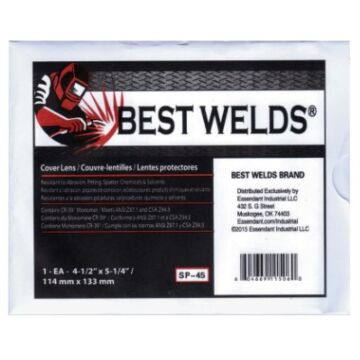 Best Welds® Clear CR-39 Plastic Scratch/Static Resistant Cover Lens