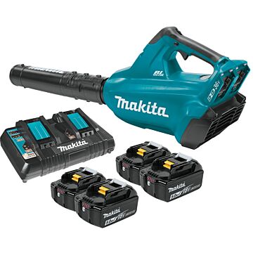 Makita 36V LXT® 5.0 Ah Brushless Blower w/ 4 Batteries (Kit)