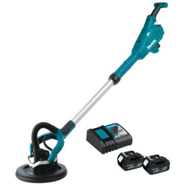 Makita 18V LXT® Lithium-Ion Brushless Cordless 9" Drywall Sander Kit, AWS® Capable (5.0Ah)