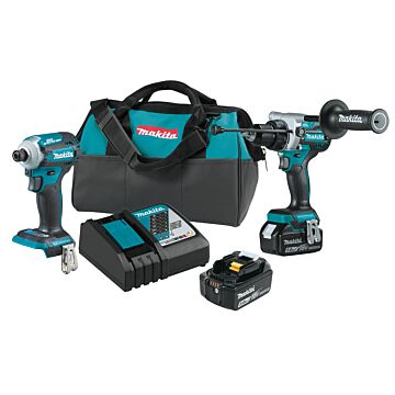 Makita 18V LXT® Lithium-Ion 5.0 Ah 2-Tool Combo (Kit)