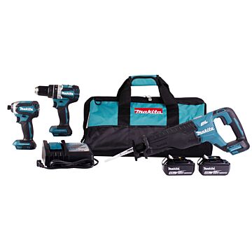 Makita 18V LXT® Lithium-Ion Brushless Cordless 3-Pc. Combo Kit (4.0Ah)