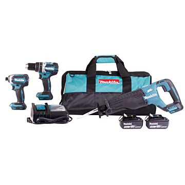 Makita 18V LXT® Lithium-Ion Brushless Cordless 3-Pc. Combo Kit (4.0Ah)
