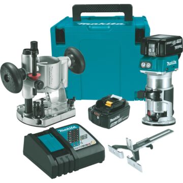 Makita 18V LXT® Lithium-Ion 5.0 Ah Brushless Cordless Compact Router (Kit)