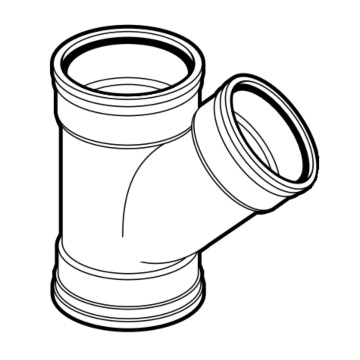IPEX PVC 45 deg Wye 4 in. SDR35