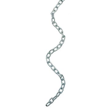 BARON PC30316P Proof Coil Chain 3/16 in 30 Grade, Steel, Zinc