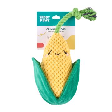 Crinkle Crops Corn Squeak Toy