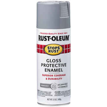 Stops Rust® Spray Paint and Rust Prevention - Protective Enamel Spray Paint - 12 oz. Spray - Smoke Gray