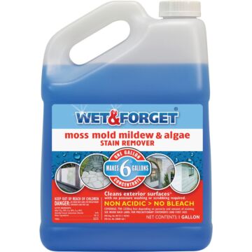 Wet & Forget 1 Gal. Liquid Concentrate Moss, Mold, Mildew, & Algae Stain Remover