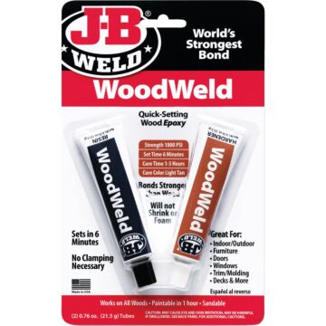 J-B Weld (2) 0.76 Oz. WoodWeld Epoxy