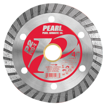 Pearl Abrasives P2™ Pro-V™ General Purpose Turbo Blade 4 1/2" x .080 x 20mm-5/8"