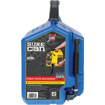 SureCan 5 Gal. Plastic Kerosene Safety Can, Blue