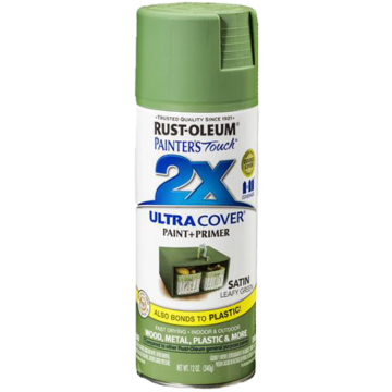 Painter's Touch® 2X Ultra Cover® Spray Paint - 2X Ultra Cover Satin Spray - 12 oz. Spray - Satin Leafy Green