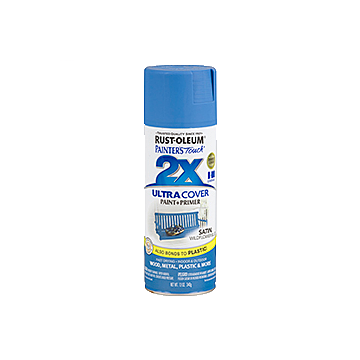 Painter's Touch® 2X Ultra Cover® Spray Paint - 2X Ultra Cover Satin Spray - 12 oz. Spray - Satin Wildflower Blue