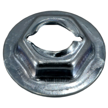 Hex Fl TC Nut Zn, 1/4 x 11/16
