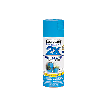Painter's Touch® 2X Ultra Cover® Spray Paint - 2X Ultra Cover Satin Spray - 12 oz. Spray - Satin Oasis Blue