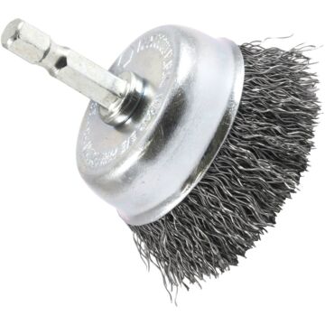 Forney 2 In. 1/4 In. Hex Coarse Drill-Mounted Wire Brush
