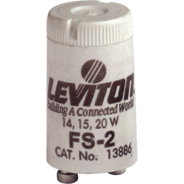 Leviton 14W/15W/20W 2-Pin T8 Fluorescent Starter
