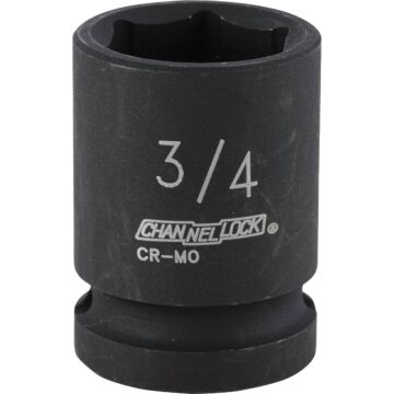 Channellock 1/2 In. Drive 3/4 In. 6-Point Shallow Standard Impact Socket
