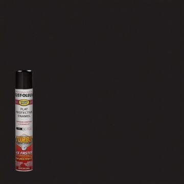 Rust-Oleum Stops Rust 24 Oz. Flat Black Turbo Spray Paint
