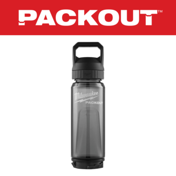 MIlwaukee PACKOUT™ Bottle w/ Chug Lid (Black) 25 oz