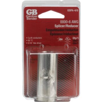 Gardner Bender 6 AWG to 0000 AWG Sol. Aluminum Splicer/Reducer