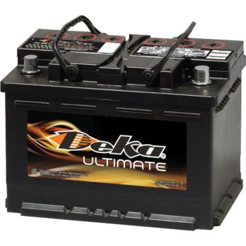 Deka Ultimate 12-Volt 730 CCA Automotive Battery, Top Post Right Front Positive Terminal