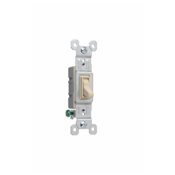 Pass & Seymour TradeMaster Grounding Toggle Switch, Ivory 660IG
