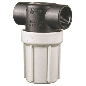 AA122 Poly FNPT Strainer with Mesh
